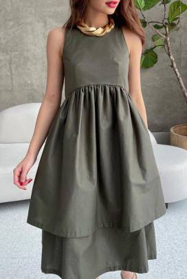 rochie LESIMA KHAKI