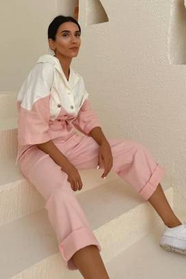salopetă SERTELA PINK