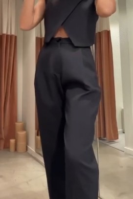 pantaloni GEOMELPA BLACK