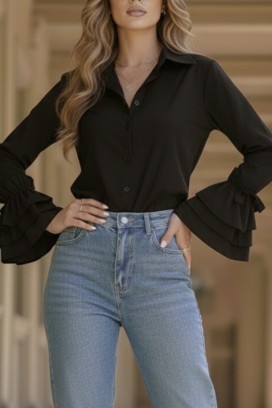 cămașă damă KRAMELZA BLACK