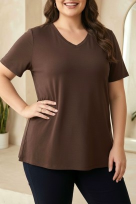 tricou OBRILDA BROWN
