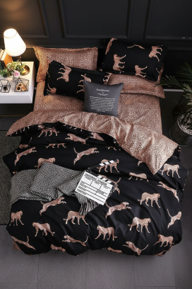 lenjerie de pat BLUNEGA 160x200 cm bumbac 4 piese