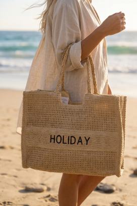 geantă de plajă HOLIANZA BEIGE