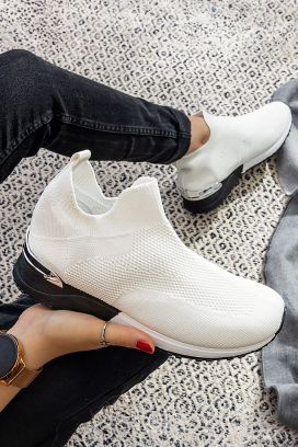 pantofi sport-casual pentru femei, din material tricotat elastic DORZESA