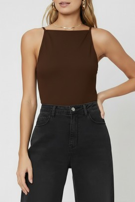 top minimalist pentru femei, cu un design simplu CARELINA BROWN