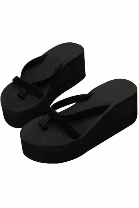 Papuci de damă SELMERA BLACK, Culoare: negru, IVET.RO îmbrăcăminte femei și bărbați , lenjerie de corp, încălțăminte, accesorii