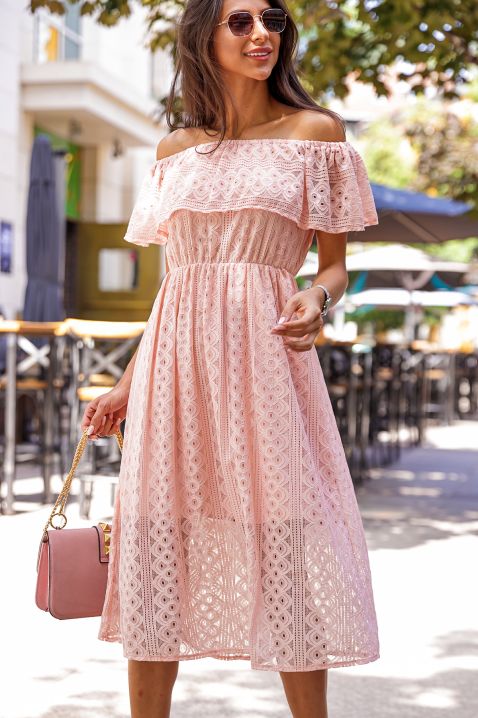 Rochie MATEKA PINK, Culoare: roz, IVET.RO îmbrăcăminte femei și bărbați , lenjerie de corp, încălțăminte, accesorii
