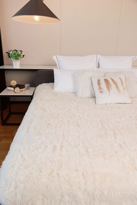 Pătură BERKILA ECRU 200x220 cm, Culoare: ecru, IVET.RO - Reduceri de până la -80%