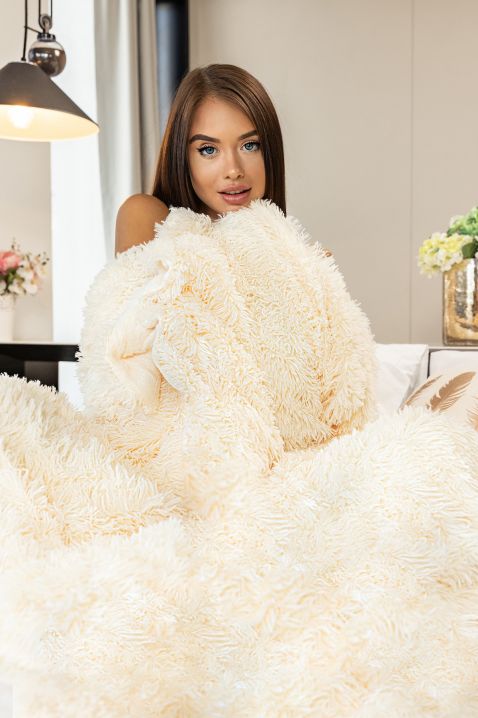 Pătură BERKILA ECRU 200x220 cm, Culoare: ecru, IVET.RO - Reduceri de până la -80%