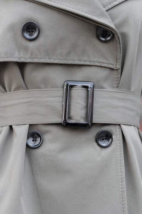 Pardesiu MIRLENA KHAKI, Culoare: kaki, IVET.RO îmbrăcăminte femei și bărbați , lenjerie de corp, încălțăminte, accesorii