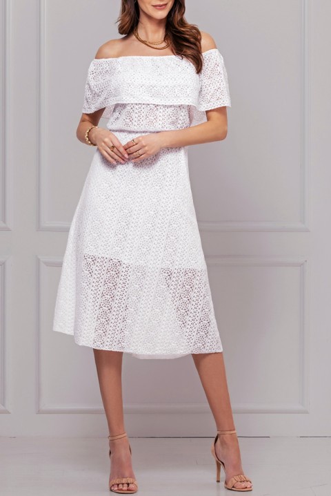 Rochie FRANCHELA WHITE, Culoare: alb, IVET.RO - Reduceri de până la -80%