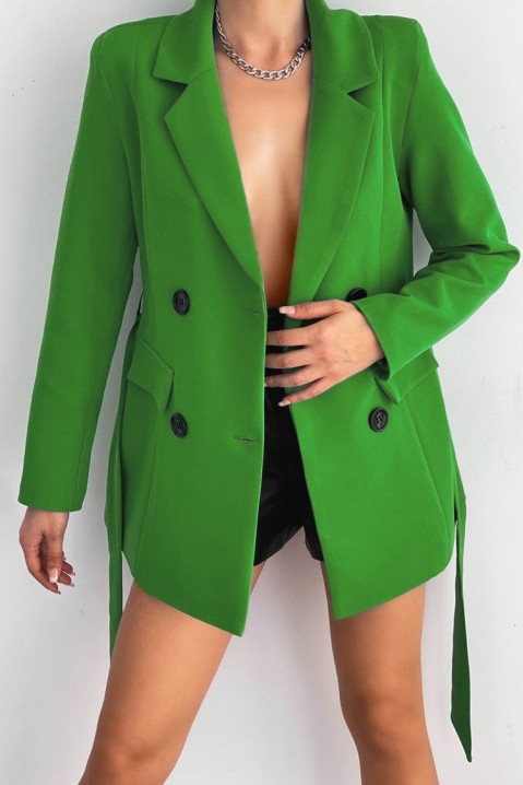Blazer JOVANTINA GREEN, Culoare: verde, IVET.RO îmbrăcăminte femei și bărbați , lenjerie de corp, încălțăminte, accesorii