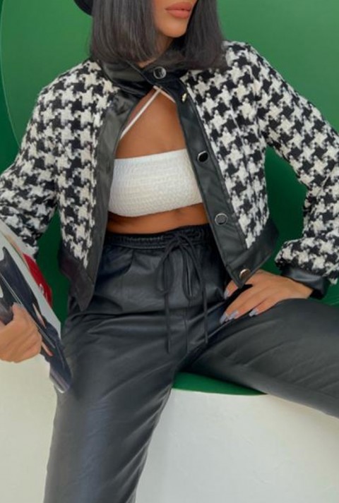 Geacă TEFRELA BLACK, Culoare: multicolor, IVET.RO îmbrăcăminte femei și bărbați , lenjerie de corp, încălțăminte, accesorii