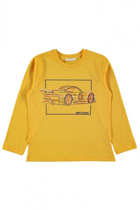 Bluză pentru băiat MCQUEEN, Culoare: galben, IVET.RO îmbrăcăminte femei și bărbați , lenjerie de corp, încălțăminte, accesorii