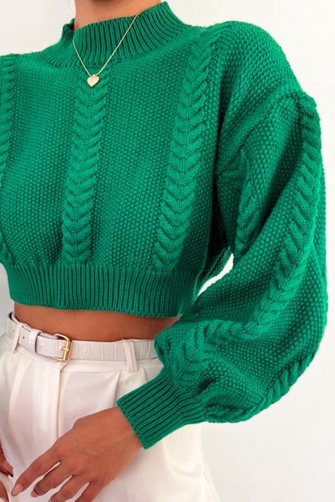 Pulover NOTENA GREEN, Culoare: verde, IVET.RO îmbrăcăminte femei și bărbați , lenjerie de corp, încălțăminte, accesorii