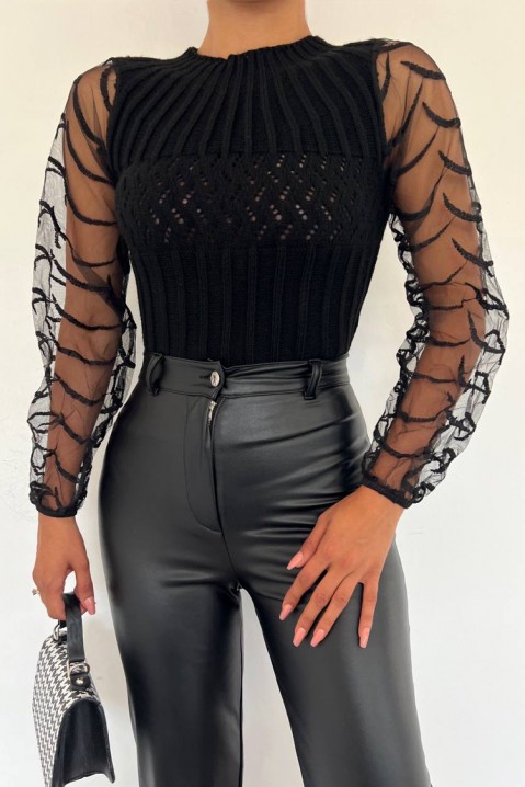 Pulover damă REDROGA BLACK, Culoare: negru, IVET.RO îmbrăcăminte femei și bărbați , lenjerie de corp, încălțăminte, accesorii