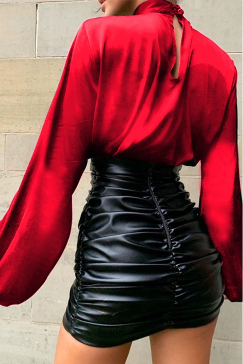 Rochie LUNITA RED, Culoare: negru și roșu, IVET.RO - Reduceri de până la -80%