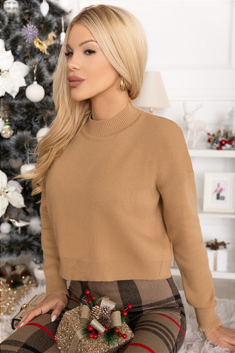 Pulover BIDILA, Culoare: bej, IVET.RO îmbrăcăminte femei și bărbați , lenjerie de corp, încălțăminte, accesorii