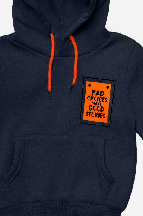Hanorac pentru băiat WESTRON NAVY, Culoare: bleumarin, IVET.RO îmbrăcăminte femei și bărbați , lenjerie de corp, încălțăminte, accesorii