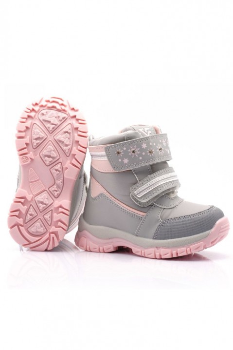 Botine pentru fată FAIRENA, Culoare: gri, IVET.RO îmbrăcăminte femei și bărbați , lenjerie de corp, încălțăminte, accesorii