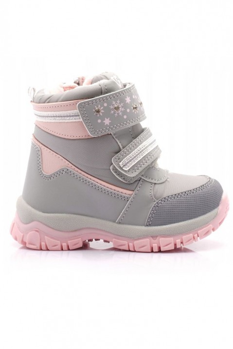 Botine pentru fată FAIRENA, Culoare: gri, IVET.RO îmbrăcăminte femei și bărbați , lenjerie de corp, încălțăminte, accesorii