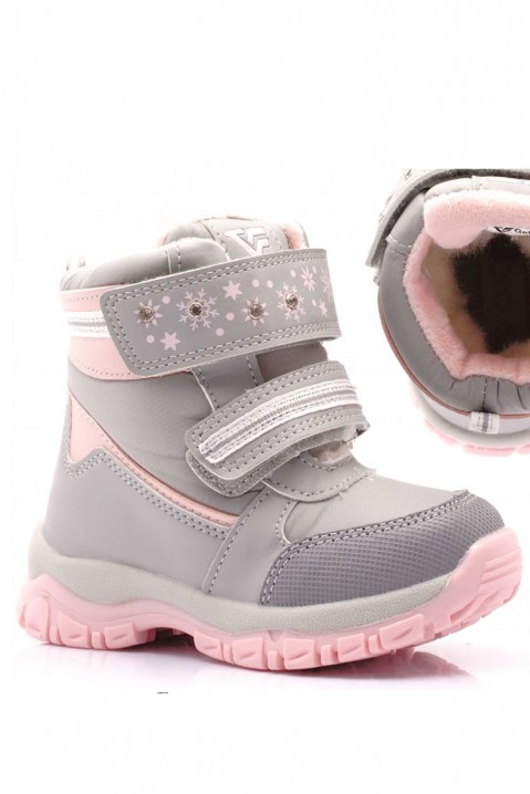 Botine pentru fată FAIRENA, Culoare: gri, IVET.RO îmbrăcăminte femei și bărbați , lenjerie de corp, încălțăminte, accesorii