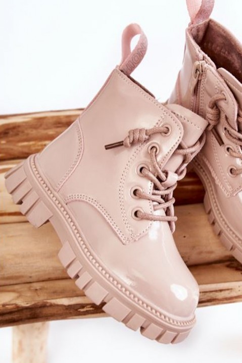 Botine pentru fată FASHIONISTA BEIGE, Culoare: bej, IVET.RO îmbrăcăminte femei și bărbați , lenjerie de corp, încălțăminte, accesorii