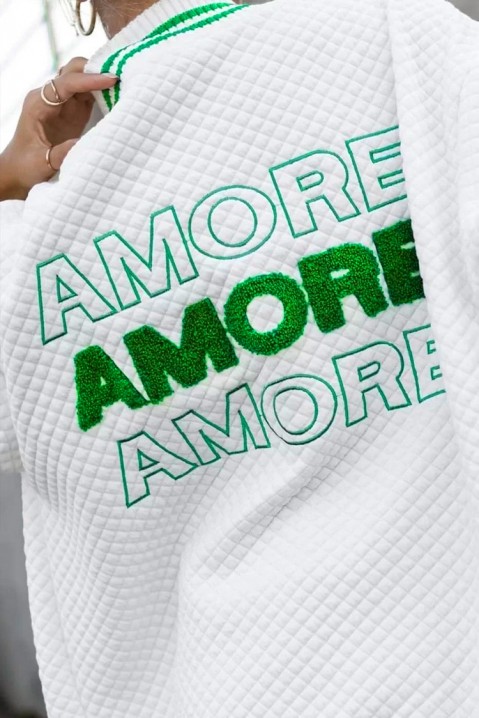 Cardigan de damă BAZOLA WHITE, Culoare: alb, IVET.RO îmbrăcăminte femei și bărbați , lenjerie de corp, încălțăminte, accesorii