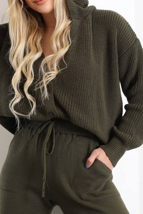 Complet NEOMAYA KHAKI, Culoare: kaki, IVET.RO îmbrăcăminte femei și bărbați , lenjerie de corp, încălțăminte, accesorii