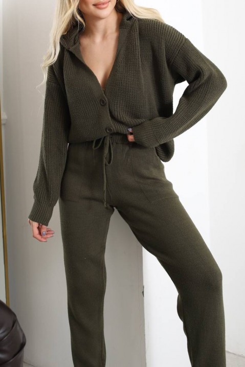 Complet NEOMAYA KHAKI, Culoare: kaki, IVET.RO îmbrăcăminte femei și bărbați , lenjerie de corp, încălțăminte, accesorii