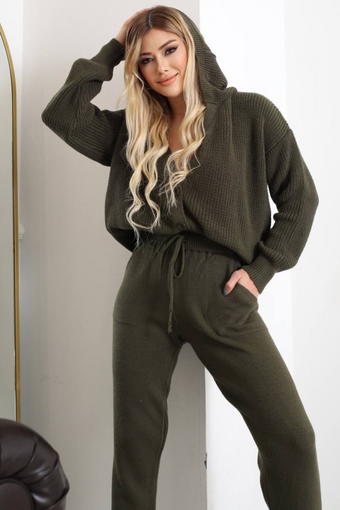 Complet NEOMAYA KHAKI, Culoare: kaki, IVET.RO îmbrăcăminte femei și bărbați , lenjerie de corp, încălțăminte, accesorii