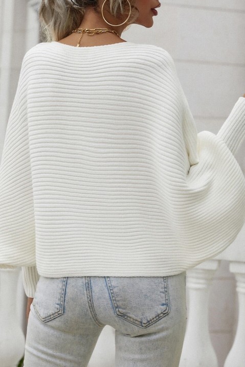 Pulover TIMEDA WHITE, Culoare: alb, IVET.RO - Reduceri de până la -80%