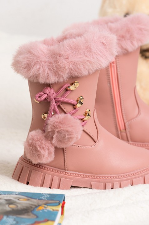 Botine pentru fată KARMELITA PINK, Culoare: roz, IVET.RO îmbrăcăminte femei și bărbați , lenjerie de corp, încălțăminte, accesorii