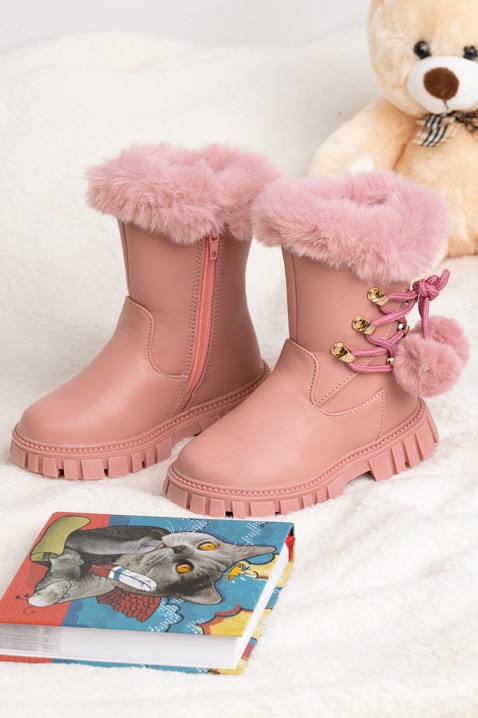Botine pentru fată KARMELITA PINK, Culoare: roz, IVET.RO îmbrăcăminte femei și bărbați , lenjerie de corp, încălțăminte, accesorii