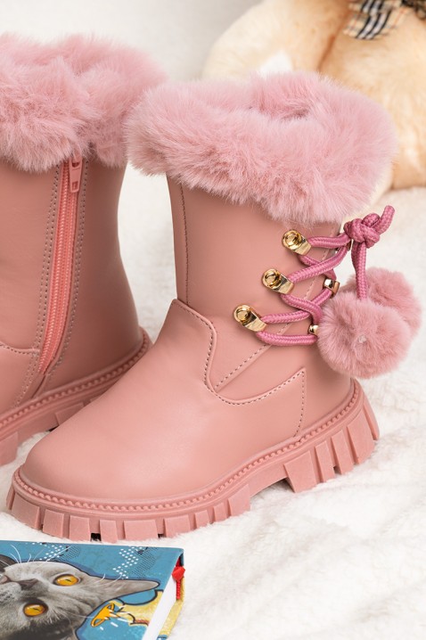 Botine pentru fată KARMELITA PINK, Culoare: roz, IVET.RO îmbrăcăminte femei și bărbați , lenjerie de corp, încălțăminte, accesorii