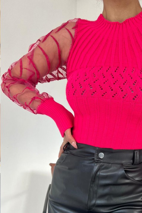 Pulover KALINARA FUCHSIA, Culoare: fucsia, IVET.RO îmbrăcăminte femei și bărbați , lenjerie de corp, încălțăminte, accesorii