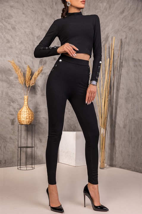 Complet BELMOSA BLACK, Culoare: negru, IVET.RO îmbrăcăminte femei și bărbați , lenjerie de corp, încălțăminte, accesorii