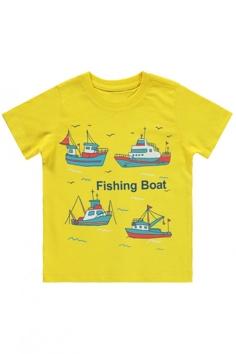 Tricou pentru băiat BEXTON YELLOW, Culoare: galben, IVET.RO îmbrăcăminte femei și bărbați , lenjerie de corp, încălțăminte, accesorii