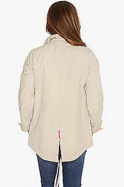 Geacă EDAMOSA BEIGE, Culoare: coral, IVET.RO îmbrăcăminte femei și bărbați , lenjerie de corp, încălțăminte, accesorii