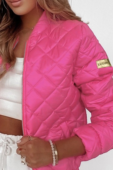 Geacă ILEANA FUCHSIA, Culoare: cyclame, IVET.RO îmbrăcăminte femei și bărbați , lenjerie de corp, încălțăminte, accesorii