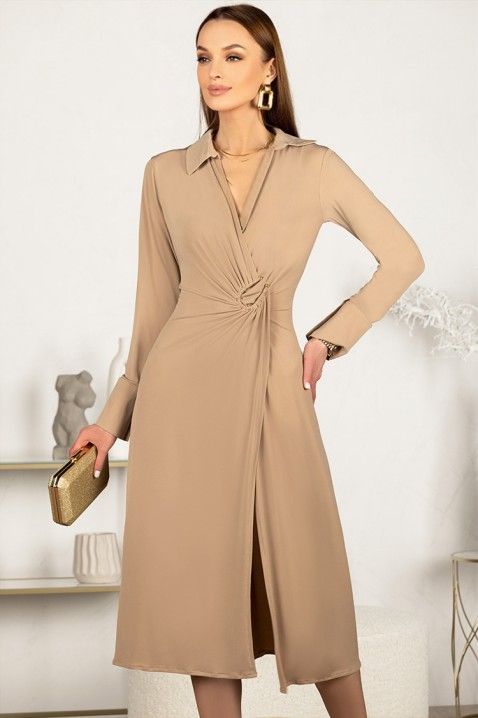 Rochie LONTILMA BEIGE, Culoare: bej, IVET.RO îmbrăcăminte femei și bărbați , lenjerie de corp, încălțăminte, accesorii
