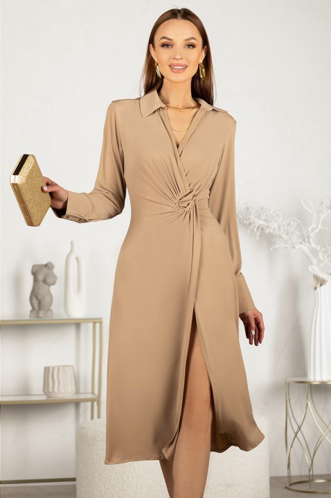 Rochie LONTILMA BEIGE, Culoare: bej, IVET.RO îmbrăcăminte femei și bărbați , lenjerie de corp, încălțăminte, accesorii