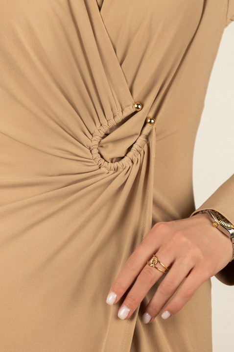 Rochie LONTILMA BEIGE, Culoare: bej, IVET.RO îmbrăcăminte femei și bărbați , lenjerie de corp, încălțăminte, accesorii