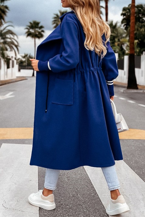 Palton VSALINA BLUE, Culoare: albastru, IVET.RO îmbrăcăminte femei și bărbați , lenjerie de corp, încălțăminte, accesorii