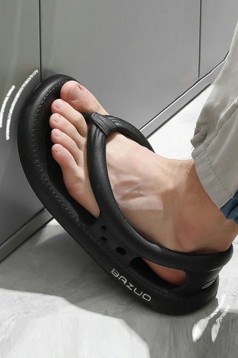 Sandale bărbați DEPOLSO, Culoare: negru, IVET.RO - Reduceri de până la -80%