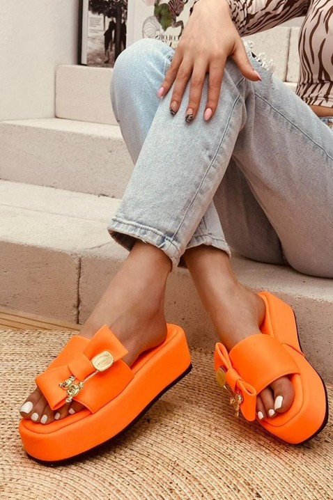 Papuci damă PATREA ORANGE, Culoare: portocaliu, IVET.RO - Reduceri de până la -80%