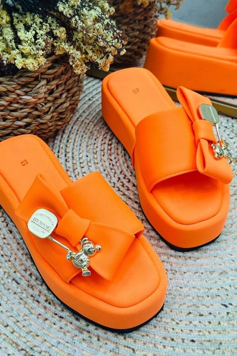 Papuci damă PATREA ORANGE, Culoare: portocaliu, IVET.RO - Reduceri de până la -80%