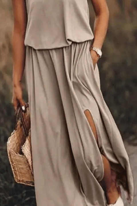 Rochie APOLIFA BEIGE, Culoare: bej, IVET.RO îmbrăcăminte femei și bărbați , lenjerie de corp, încălțăminte, accesorii