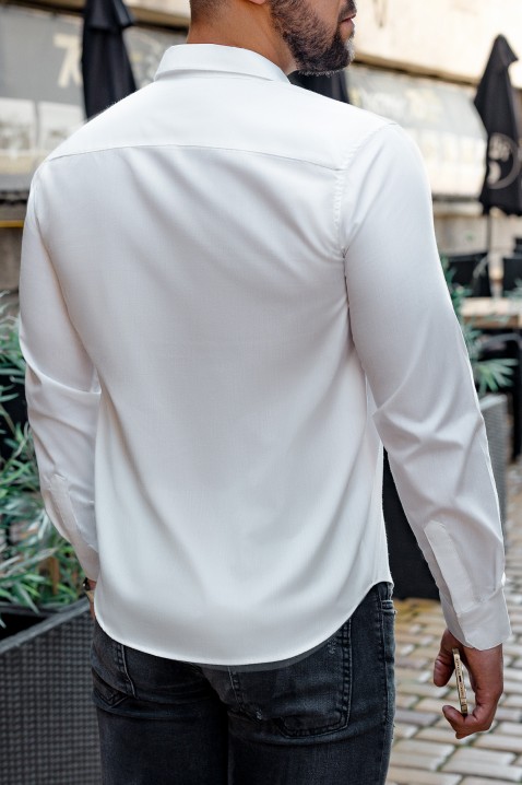 Cămașă bărbați MALTIVO WHITE, Culoare: alb, IVET.RO - Reduceri de până la -80%