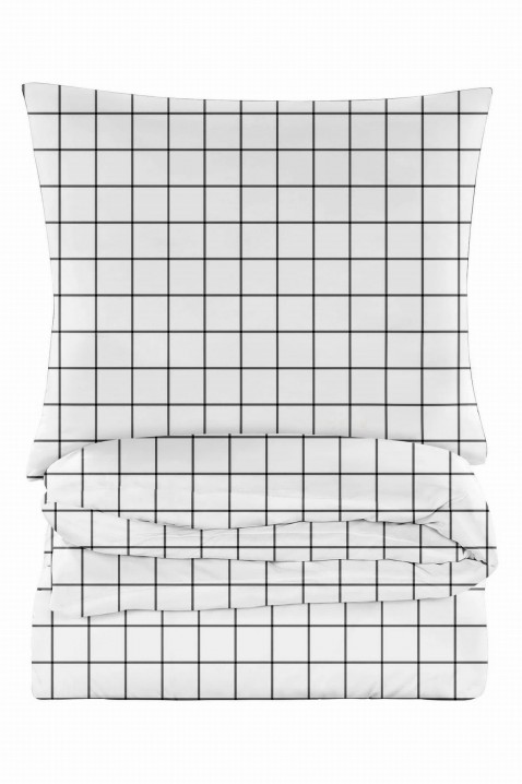 Lenjerie de pat MAJORDA 155 x 200 cm bumbac satin, Culoare: alb, IVET.RO - Reduceri de până la -80%